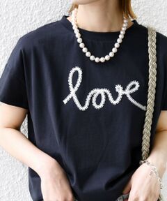 SHIPS / シップス Tシャツ | 【WEB限定】ファンシー コード 刺繍 ロゴ TEE