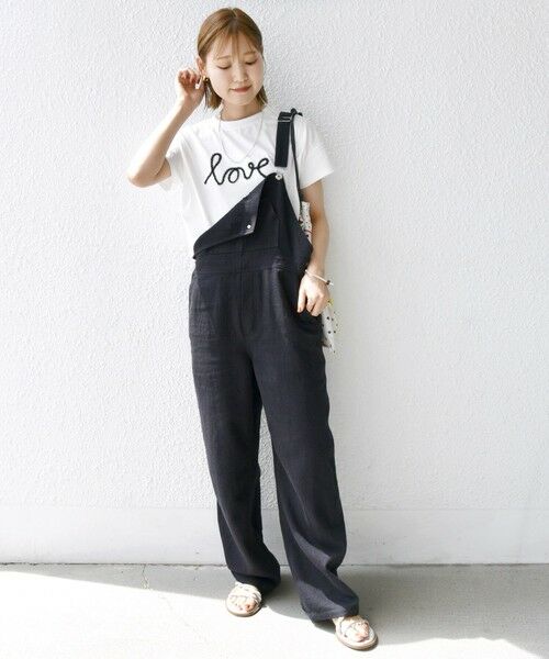 SHIPS for women / シップスウィメン Tシャツ | 【WEB限定】ファンシー コード 刺繍 ロゴ TEE | 詳細1