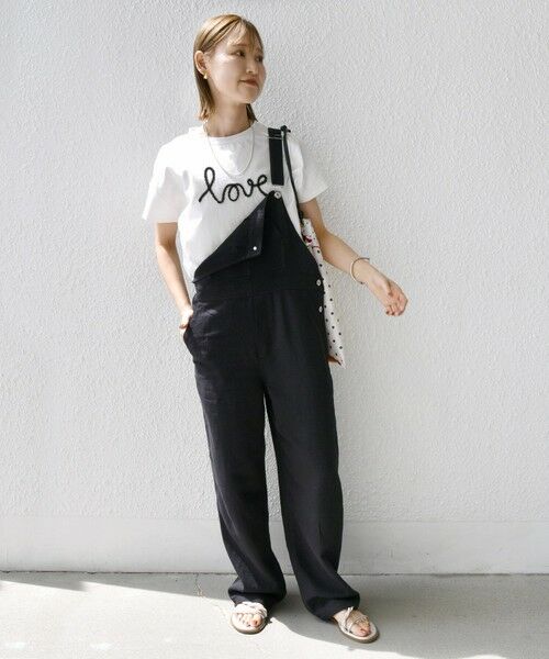 SHIPS for women / シップスウィメン Tシャツ | 【WEB限定】ファンシー コード 刺繍 ロゴ TEE | 詳細4