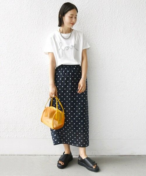 SHIPS for women / シップスウィメン Tシャツ | 【WEB限定】ファンシー コード 刺繍 ロゴ TEE | 詳細24