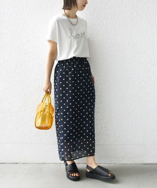 SHIPS for women / シップスウィメン Tシャツ | 【WEB限定】ファンシー コード 刺繍 ロゴ TEE | 詳細27