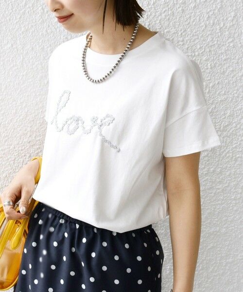 SHIPS for women / シップスウィメン Tシャツ | 【WEB限定】ファンシー コード 刺繍 ロゴ TEE | 詳細29