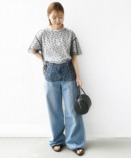 SHIPS / シップス Tシャツ | 【WEB限定】スター チュール レイヤード TEE | 詳細1