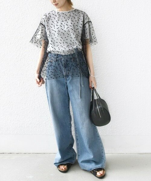 SHIPS / シップス Tシャツ | 【WEB限定】スター チュール レイヤード TEE | 詳細4