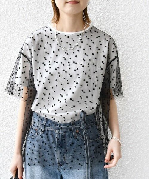 SHIPS / シップス Tシャツ | 【WEB限定】スター チュール レイヤード TEE | 詳細5
