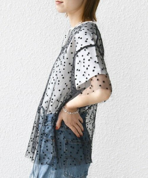 SHIPS / シップス Tシャツ | 【WEB限定】スター チュール レイヤード TEE | 詳細6