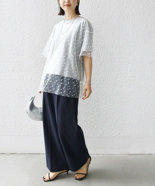 SHIPS / シップス Tシャツ | 【WEB限定】スター チュール レイヤード TEE | 詳細17