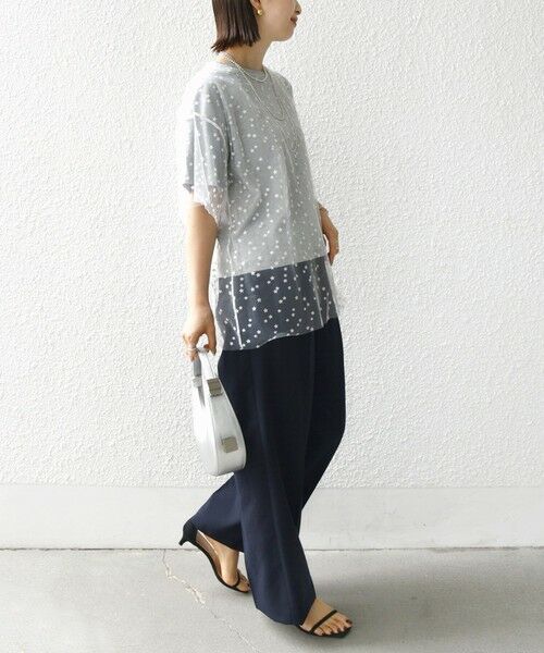 SHIPS / シップス Tシャツ | 【WEB限定】スター チュール レイヤード TEE | 詳細19