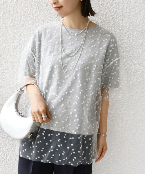 SHIPS / シップス Tシャツ | 【WEB限定】スター チュール レイヤード TEE | 詳細21