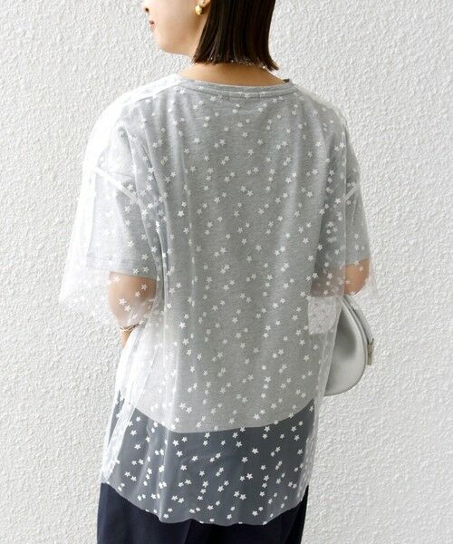 SHIPS / シップス Tシャツ | 【WEB限定】スター チュール レイヤード TEE | 詳細23