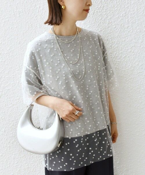 SHIPS / シップス Tシャツ | 【WEB限定】スター チュール レイヤード TEE | 詳細24