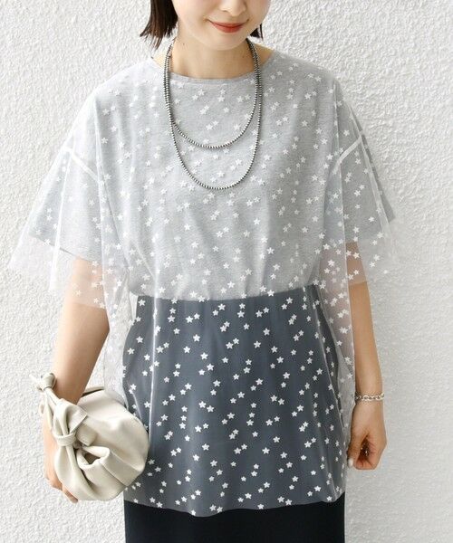 SHIPS / シップス Tシャツ | 【WEB限定】スター チュール レイヤード TEE | 詳細29