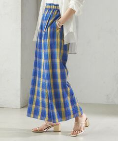 SHIPS / シップス その他パンツ | 〈手洗い可能〉DEVEAUX マドラス チェック ギャザー パンツ