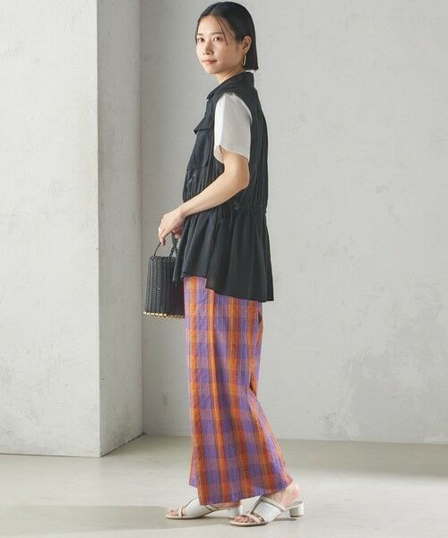 SHIPS / シップス その他パンツ | 〈手洗い可能〉DEVEAUX マドラス チェック ギャザー パンツ | 詳細2