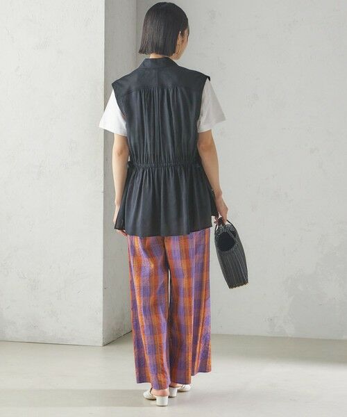 SHIPS / シップス その他パンツ | 〈手洗い可能〉DEVEAUX マドラス チェック ギャザー パンツ | 詳細3