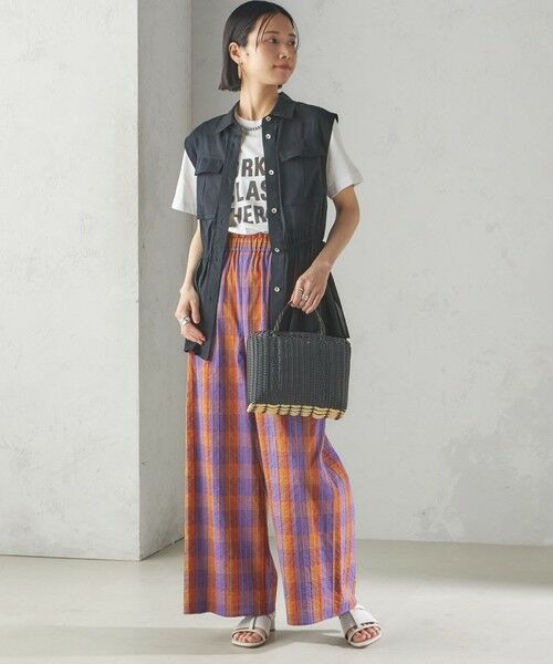 SHIPS / シップス その他パンツ | 〈手洗い可能〉DEVEAUX マドラス チェック ギャザー パンツ | 詳細5