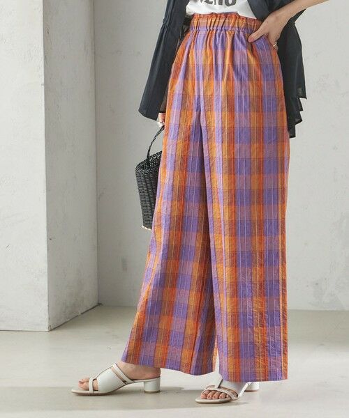 SHIPS / シップス その他パンツ | 〈手洗い可能〉DEVEAUX マドラス チェック ギャザー パンツ | 詳細8