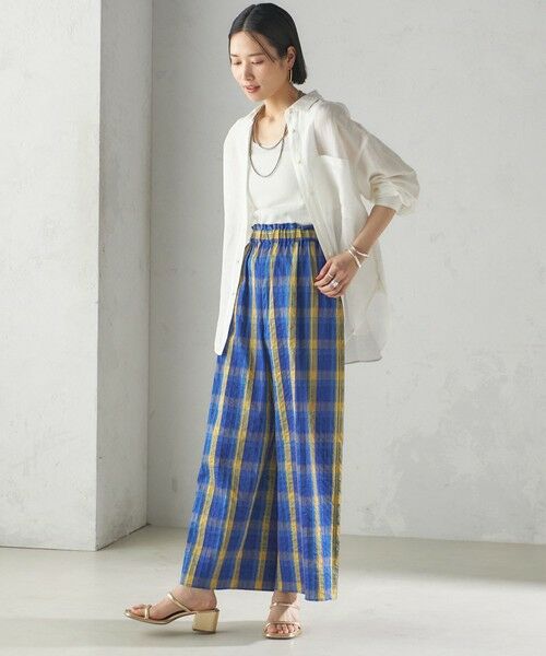 SHIPS / シップス その他パンツ | 〈手洗い可能〉DEVEAUX マドラス チェック ギャザー パンツ | 詳細14