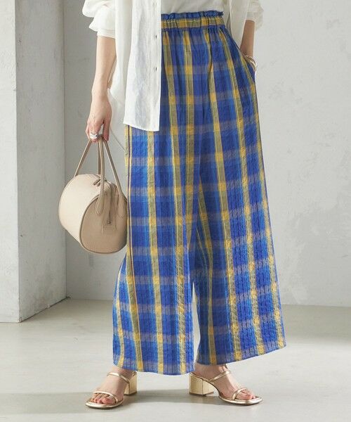 SHIPS / シップス その他パンツ | 〈手洗い可能〉DEVEAUX マドラス チェック ギャザー パンツ | 詳細20