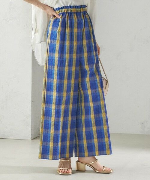 SHIPS / シップス その他パンツ | 〈手洗い可能〉DEVEAUX マドラス チェック ギャザー パンツ | 詳細24