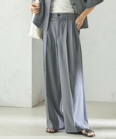 SHIPS / シップス スラックス・ドレスパンツ | 《予約》〈手洗い可能〉セミ ワイド イージー スラックス