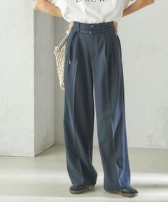 SHIPS / シップス スラックス・ドレスパンツ | 《予約》〈手洗い可能〉セミ ワイド イージー スラックス