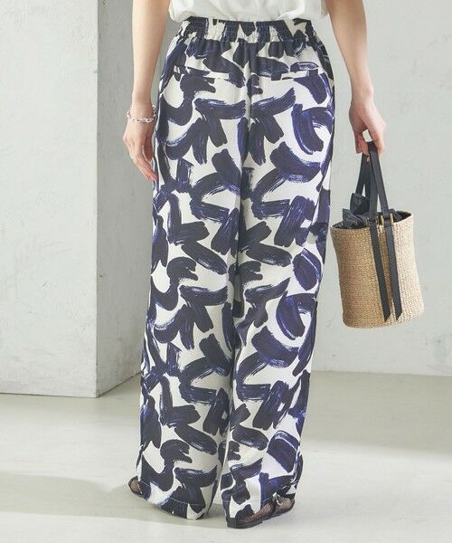 SHIPS / シップス その他パンツ | 〈手洗い可能〉サテン プリント ドロスト パンツ | 詳細10