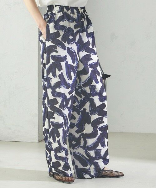 SHIPS / シップス その他パンツ | 〈手洗い可能〉サテン プリント ドロスト パンツ | 詳細12