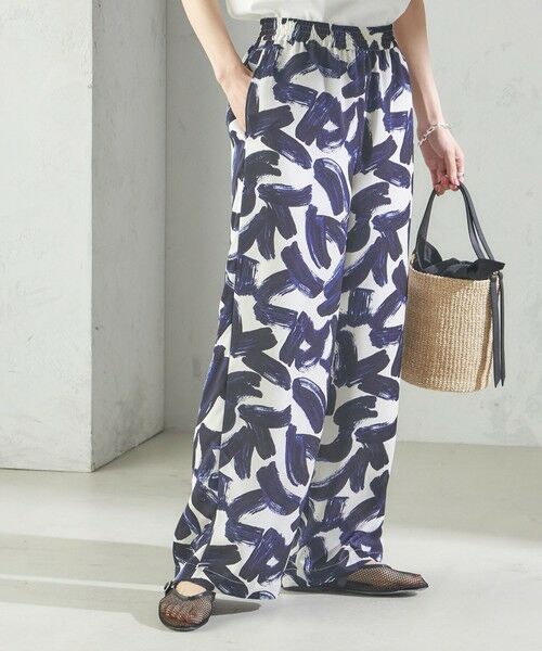 SHIPS / シップス その他パンツ | 〈手洗い可能〉サテン プリント ドロスト パンツ | 詳細13