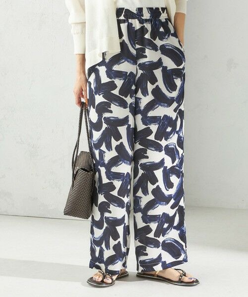 SHIPS / シップス その他パンツ | 〈手洗い可能〉サテン プリント ドロスト パンツ | 詳細19