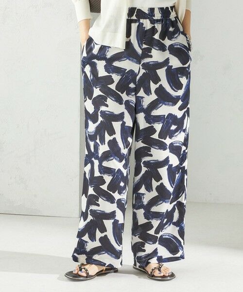 SHIPS / シップス その他パンツ | 〈手洗い可能〉サテン プリント ドロスト パンツ | 詳細20