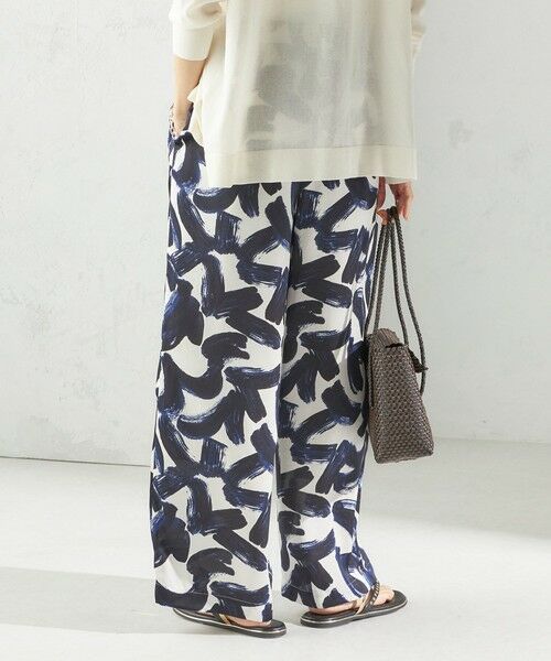 SHIPS / シップス その他パンツ | 〈手洗い可能〉サテン プリント ドロスト パンツ | 詳細22