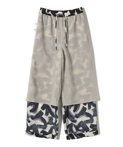 SHIPS / シップス その他パンツ | 〈手洗い可能〉サテン プリント ドロスト パンツ | 詳細26
