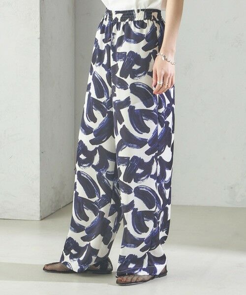 SHIPS / シップス その他パンツ | 〈手洗い可能〉サテン プリント ドロスト パンツ | 詳細9