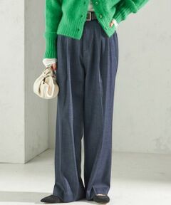 SHIPS / シップス その他パンツ | 〈手洗い可能〉デニムライク 2タック ワイド パンツ