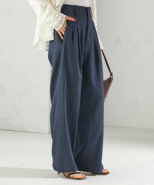 SHIPS / シップス その他パンツ | 〈手洗い可能〉デニムライク 2タック ワイド パンツ | 詳細14