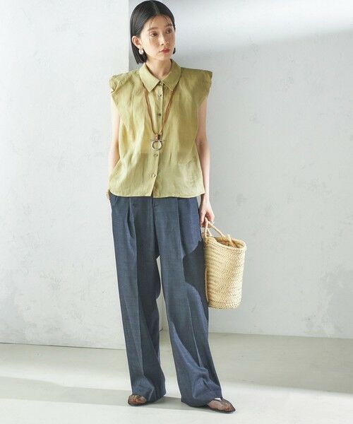 SHIPS / シップス その他パンツ | 〈手洗い可能〉デニムライク 2タック ワイド パンツ | 詳細19