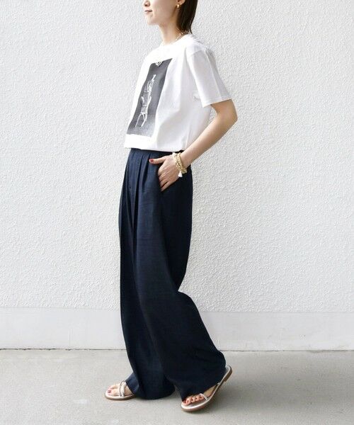 SHIPS / シップス その他パンツ | 〈手洗い可能〉デニムライク 2タック ワイド パンツ | 詳細28