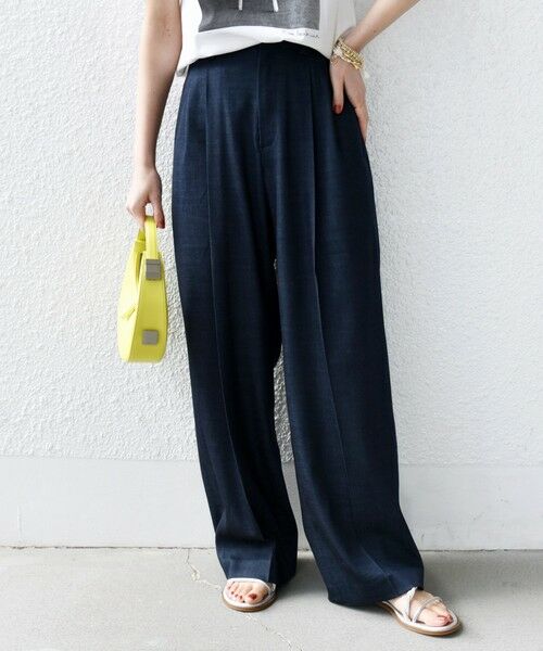 SHIPS / シップス その他パンツ | 〈手洗い可能〉デニムライク 2タック ワイド パンツ | 詳細29