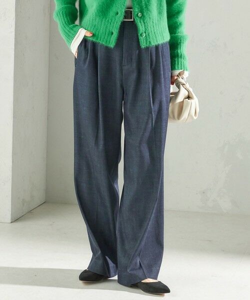 SHIPS / シップス その他パンツ | 〈手洗い可能〉デニムライク 2タック ワイド パンツ | 詳細5