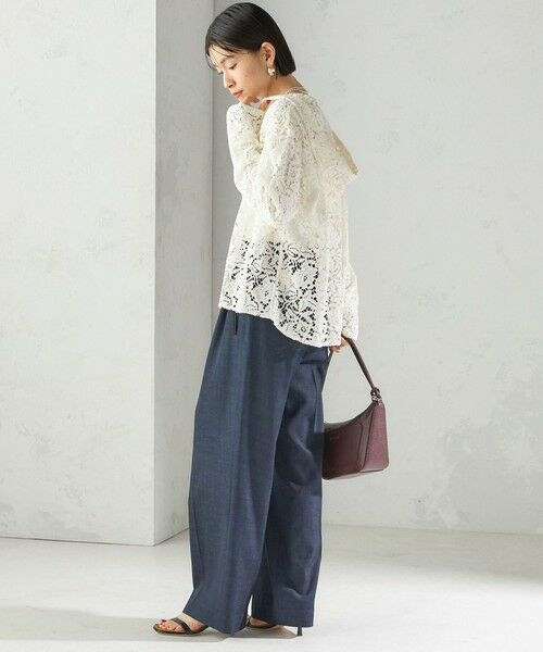 SHIPS / シップス その他パンツ | 〈手洗い可能〉デニムライク 2タック ワイド パンツ | 詳細8