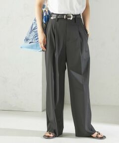 SHIPS / シップス その他パンツ | 〈手洗い可能〉2タック ワイド パンツ（ブラック）