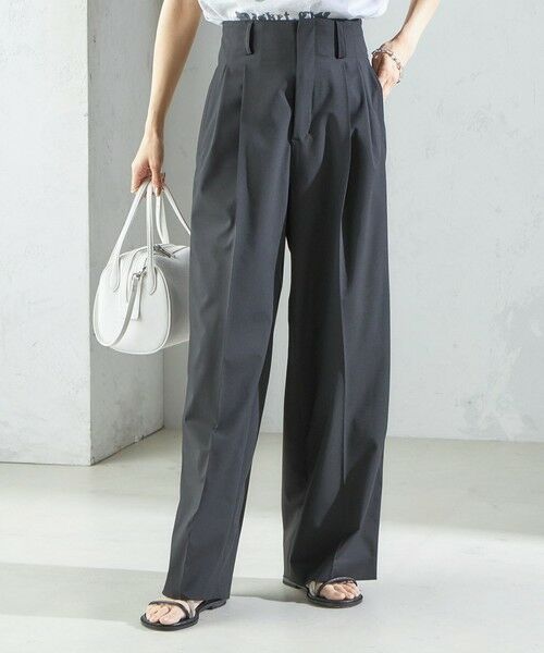 SHIPS / シップス その他パンツ | 〈手洗い可能〉2タック ワイド パンツ(ブラック) | 詳細17