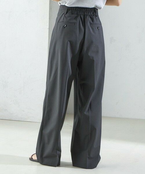 SHIPS / シップス その他パンツ | 〈手洗い可能〉2タック ワイド パンツ(ブラック) | 詳細19