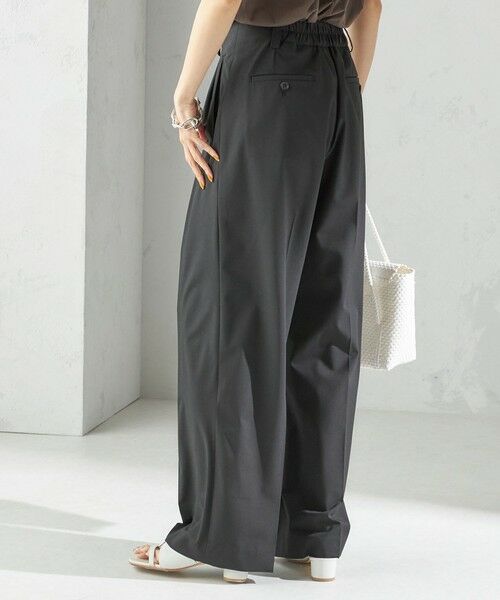 SHIPS / シップス その他パンツ | 〈手洗い可能〉2タック ワイド パンツ(ブラック) | 詳細25