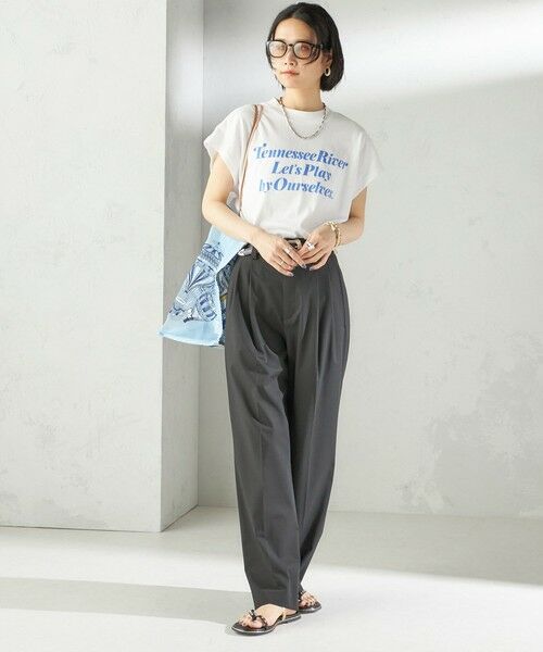 SHIPS / シップス その他パンツ | 〈手洗い可能〉2タック ワイド パンツ(ブラック) | 詳細6