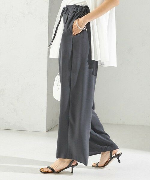 SHIPS / シップス その他パンツ | 〈接触冷感 / 手洗い可能〉アセテート混 バック サテン ワイド パンツ | 詳細7