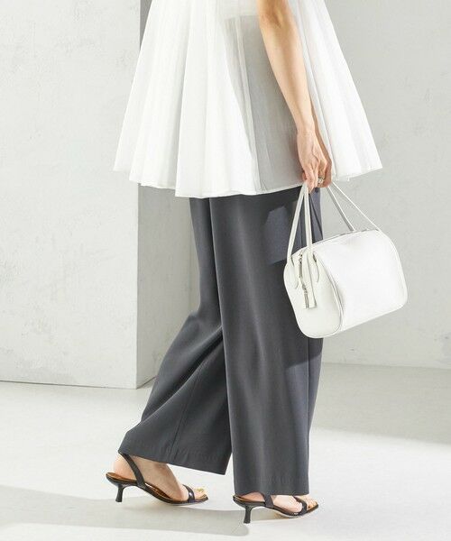 SHIPS / シップス その他パンツ | 〈接触冷感 / 手洗い可能〉アセテート混 バック サテン ワイド パンツ | 詳細9