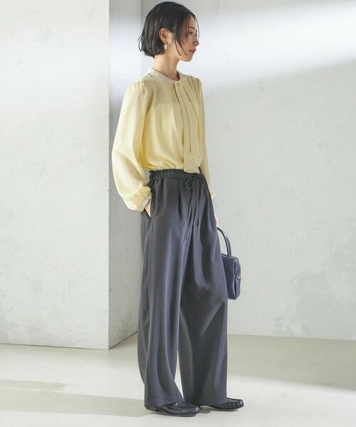 SHIPS / シップス その他パンツ | 〈接触冷感 / 手洗い可能〉アセテート混 バック サテン ワイド パンツ | 詳細13