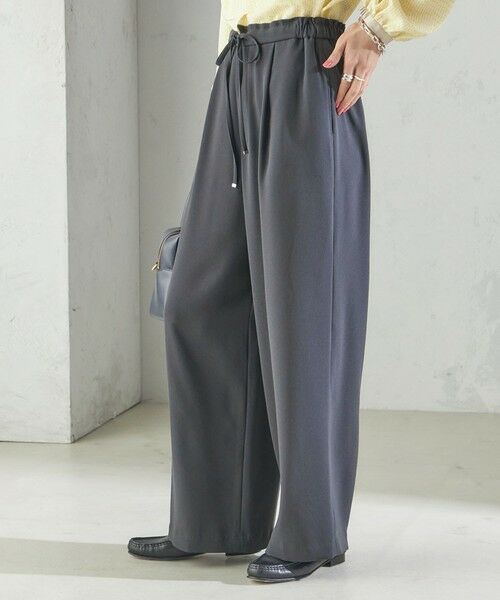 SHIPS / シップス その他パンツ | 〈接触冷感 / 手洗い可能〉アセテート混 バック サテン ワイド パンツ | 詳細16